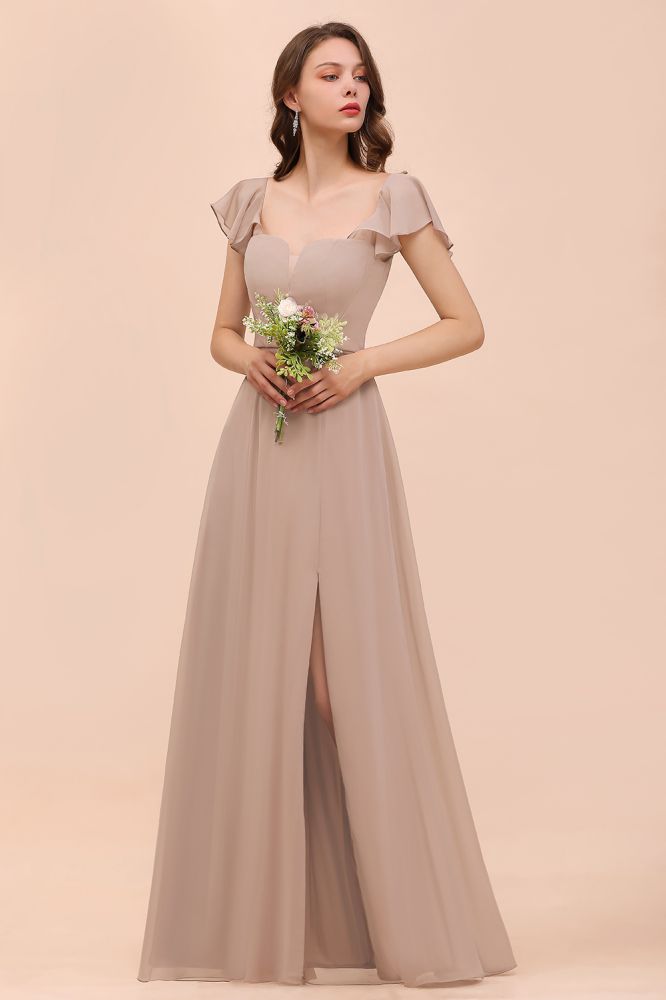 Khaki bridesmaid dresses sales