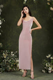 Purple Spaghetti Straps Sleeveless Mermaid Prom Dresses-misshow.com
