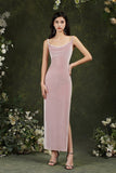 Purple Spaghetti Straps Sleeveless Mermaid Prom Dresses-misshow.com