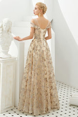 MISSHOW offers Romantic Floral Short Sleeves aline Spring Evening Party Dress Floor Length Dancing Dress at a good price from Gold,Tulle to A-line,Princess Floor-length them. Stunning yet affordable Cap Sleeves Prom Dresses,Evening Dresses,Homecoming Dresses,Quinceanera dresses.