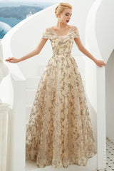 MISSHOW offers Romantic Floral Short Sleeves aline Spring Evening Party Dress Floor Length Dancing Dress at a good price from Gold,Tulle to A-line,Princess Floor-length them. Stunning yet affordable Cap Sleeves Prom Dresses,Evening Dresses,Homecoming Dresses,Quinceanera dresses.