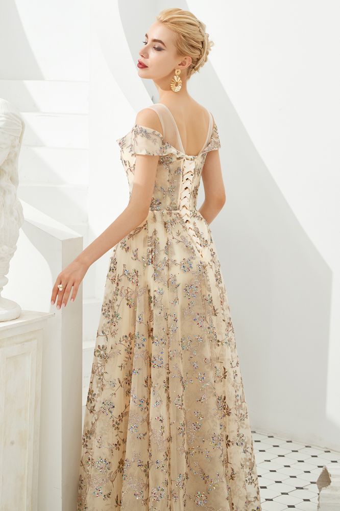 MISSHOW offers Romantic Floral Short Sleeves aline Spring Evening Party Dress Floor Length Dancing Dress at a good price from Gold,Tulle to A-line,Princess Floor-length them. Stunning yet affordable Cap Sleeves Prom Dresses,Evening Dresses,Homecoming Dresses,Quinceanera dresses.