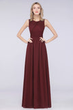 MISSHOW offers Round-Neck Floor-Length Ruffles Chiffon Bridesmaid Dress Aline Sleeveless Maid of Honor Dress at a good price from 100D Chiffon to A-line Floor-length them. Lightweight yet affordable home,beach,swimming useBridesmaid Dresses.