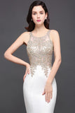 MISSHOW offers gorgeous Ivory,Black Scoop party dresses with delicately handmade Appliques in size 0-26W. Shop Floor-length prom dresses at affordable prices.