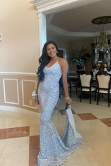 Sexy Criss-cross Straps Halter Sleeveless Mermaid Prom Dress With Applique-misshow.com