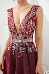 MISSHOW offers Sexy Deep V-Neck aline Evening Dress Sleeveless Crystals Floor Length Prom Dress quincenera Dress at a good price from Burgundy,Sequined to A-line Floor-length them. Stunning yet affordable Sleeveless Prom Dresses,Evening Dresses,Homecoming Dresses,Quinceanera dresses.