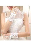 Sexy Lace Fingerless Elbow Length Party Gloves with Appliques