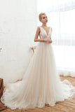This elegant V-neck Tulle wedding dress with Lace,Beading,Rhinestone could be custom made in plus size for curvy women. Plus size Sleeveless A-line,Ball Gown bridal gowns are classic yet cheap.