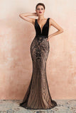 MISSHOW offers Sexy V-Neck Slim Mermaid Evening Gown Sleeveless Prom Dress at a good price from Misshow