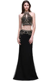 MISSHOW offers gorgeous Black High Neck party dresses with delicately handmade Beading,Crystal in size 0-26W. Shop Floor-length prom dresses at affordable prices.