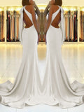 Sheath Halter Sleeveless With Ruffles Stretch Crepe Prom Dresses