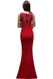 MISSHOW offers gorgeous Red Jewel party dresses with delicately handmade Beading,Appliques in size 0-26W. Shop Floor-length prom dresses at affordable prices.