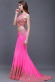 MISSHOW offers gorgeous Fuchsia Jewel party dresses with delicately handmade Appliques in size 0-26W. Shop Floor-length prom dresses at affordable prices.