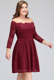 MISSHOW offers gorgeous Burgundy Jewel party dresses with delicately handmade Lace in size 0-26W. Shop Mini prom dresses at affordable prices.