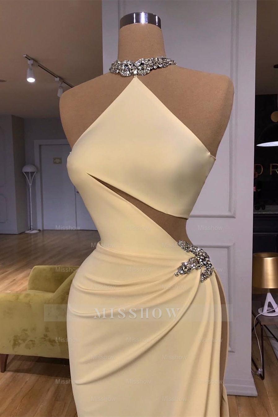 Simple Elegant Sleeveless Long Evening Dress Simple Elegant Sleeveless Long Evening Dress