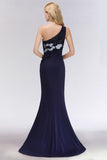 MISSHOW offers Simple Side Split One-Shoulder Prom Dresses, A-Line Sleeveless Mermaid Floral Appliques Evening Dresses at a good price from 100D Chiffon to Mermaid Floor-length them. Lightweight yet affordable home,beach,swimming useBridesmaid Dresses.