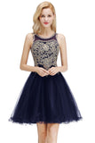 MISSHOW offers Sleeveless Aline Cocktail Party Dress Sparkly Beads Homecoming Dress at a good price from Burgundy,Dark Navy,Black,Tulle to A-line Mini,Knee-length them. Stunning yet affordable Sleeveless Prom Dresses,Evening Dresses,Homecoming Dresses,Bridesmaid Dresses,Quinceanera dresses.