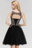 MISSHOW offers Sleeveless Aline Cocktail Party Dress Sparkly Beads Homecoming Dress at a good price from Burgundy,Dark Navy,Black,Tulle to A-line Mini,Knee-length them. Stunning yet affordable Sleeveless Prom Dresses,Evening Dresses,Homecoming Dresses,Bridesmaid Dresses,Quinceanera dresses.