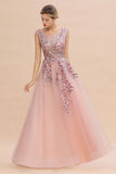 The gorgeous Sleeveless Aline Dusty Pink Long Evening Dress Tulle Lace Appliques Party Dress will stun every girl. The Tulle Vintage Party dress will add extra elegance to your wholesale look.