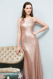MISSHOW offers Sleeveless Floor Length A-line Scoop Sequined Prom Dresses at a cheap price from Rose Gold, Sequined to A-line Floor-length hem. Stunning yet affordable Sleeveless Prom Dresses,Evening Dresses.