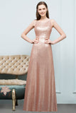 MISSHOW offers Sleeveless Floor Length A-line Scoop Sequined Prom Dresses at a cheap price from Rose Gold, Sequined to A-line Floor-length hem. Stunning yet affordable Sleeveless Prom Dresses,Evening Dresses.