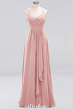 MISSHOW offers Spaghetti Sleeveless Ruffles A-line Chiffon Bridesmaid Dresses Straps Evening Maxi Dress at a good price from 100D Chiffon to A-line Floor-length them. Lightweight yet affordable home,beach,swimming useBridesmaid Dresses.