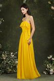 Spaghetti Strapes Split Front Aline Tulle Long Prom dress-misshow.com