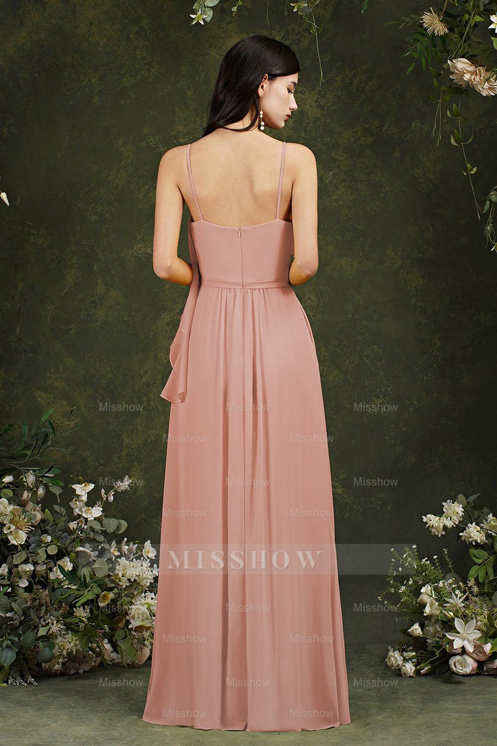 Spaghetti Strapes Split Front Aline Tulle Long Prom dress Spaghetti Strapes Split Front Aline Tulle Long Prom dress