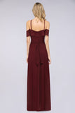 MISSHOW offers Spaghetti-Straps Sleeveless Ruffles Floor-Length Bridesmaid Dress with Bow Sash at a good price from Misshow
