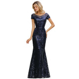 The gorgeous Sparkly Sequins Mermaid Party Dress Vintage 20s Prom Dress Floor Length will stun every girl. The Tulle,Sequined Vintage Party dress will add extra elegance to your wholesale look.