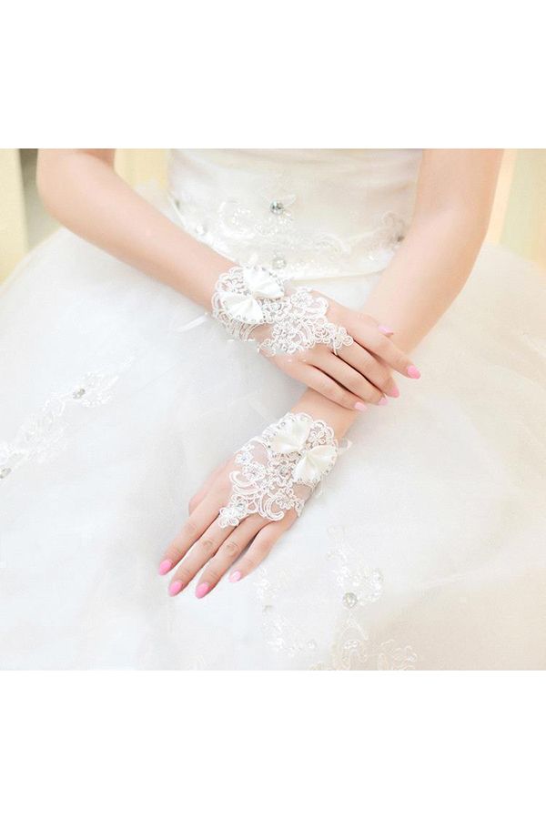 Shop MISSHOW US for a Special Lace Fingerless Wrist Length Wedding Gloves with Appliques. We have everything covered in this . 