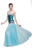 MISSHOW offers gorgeous Sky Blue Strapless party dresses with delicately handmade Crystal,Sequined in size 0-26W. Shop Floor-length prom dresses at affordable prices.