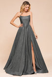 MISSHOW offers Strapless Glitter aline Evening Gown Sleeveless Front Slit Dancing Party Dress at a good price from Ivory,Champagne,Gray,Bronzing to A-line Floor-length them. Stunning yet affordable Sleeveless Prom Dresses,Evening Dresses.