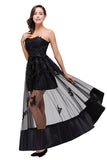 MISSHOW offers gorgeous Black Strapless party dresses with delicately handmade Appliques in size 0-26W. Shop Ankle-length prom dresses at affordable prices.
