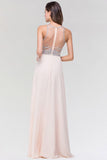 MISSHOW offers Stylish A-Line Chiffon Tulle Scoop Sleeveless Floor-Length Bridesmaid Dress with Beadings at a good price from White,Ivory,Blushing Pink,Candy Pink,Pearl Pink,Dusty Rose,Watermelon,Red,Fuchsia,Burgundy,Chocolate,Brown,Gold,Champagne,Orange,Yellow,Daffodil,Regency,Grape,Lilac,Lavender,Sky Blue,Pool,Ocean Blue,Royal Blue,Ink Blue,Dark Navy,Black,Silver,Dark Green,Jade,Green,Sage,Mint Green,100D Chiffon,Tulle to A-line Floor-length them. Stunning yet affordable Sleeveless Bridesmaid Dresses.