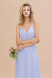 MISSHOW offers Stylish Halter V-Neck Sleeveless Floor-Length A-Line Bridesmaid Dress at a good price from Misshow