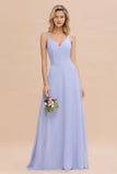 MISSHOW offers Stylish Halter V-Neck Sleeveless Floor-Length A-Line Bridesmaid Dress at a good price from Misshow