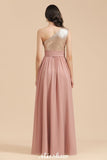 Looking for Evening Dresses,Bridesmaid Dresses in 100D Chiffon, A-line style, and Gorgeous  work  MISSHOW has all covered on this elegant Stylish One Shoulder Sequins Chiffon Evening Party Dress Prom Dress.