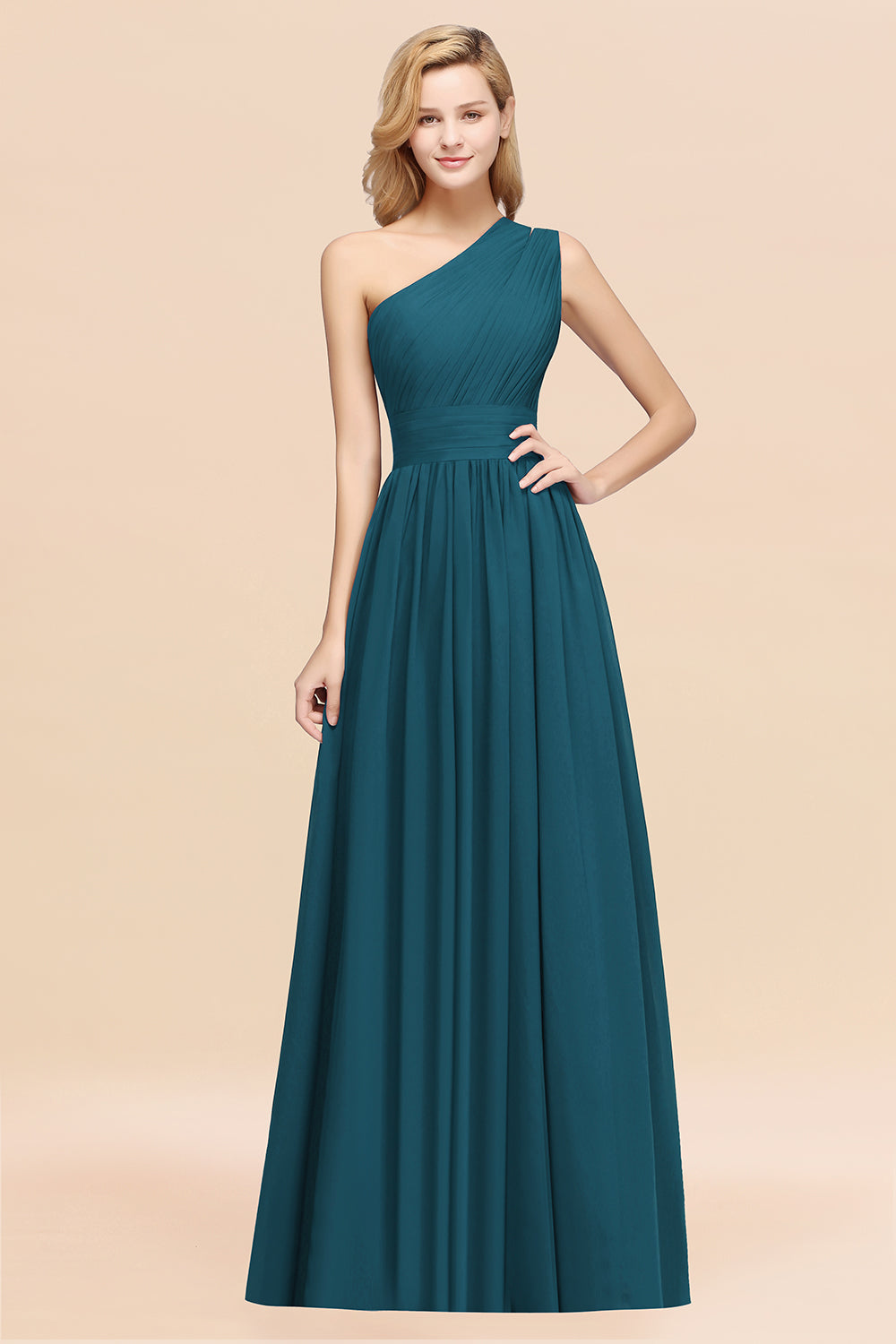 Stylish One-shoulder Sleeveless Long Junior Bridesmaid dresses Affordable Stylish One-shoulder Sleeveless Long Junior Bridesmaid dresses Affordable