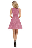 MISSHOW offers Stylish V-Neck Floral Appliques Homecoming Dress Knee-Length Sleeveless Party Dress at a good price from Pearl Pink,Dusty Rose,Burgundy,Dark Navy,Tulle to A-line Mini,Knee-length them. Stunning yet affordable  Prom Dresses,Evening Dresses,Homecoming Dresses,Bridesmaid Dresses,Quinceanera dresses.