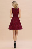 MISSHOW offers Stylish V-Neck Floral Appliques Homecoming Dress Knee-Length Sleeveless Party Dress at a good price from Pearl Pink,Dusty Rose,Burgundy,Dark Navy,Tulle to A-line Mini,Knee-length them. Stunning yet affordable  Prom Dresses,Evening Dresses,Homecoming Dresses,Bridesmaid Dresses,Quinceanera dresses.