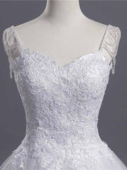Find this Chic Deep V-neck White Wedding Dressat Misshow, available in everyone color and size you could possibly imagine, which makes picking out the perfect prom dress for your big day easily!