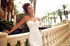 Find this Chic Deep V-neck White Wedding Dressat Misshow, available in everyone color and size you could possibly imagine, which makes picking out the perfect prom dress for your big day easily!