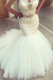 Sweetheart Mermaid Ruffles Wedding Dress