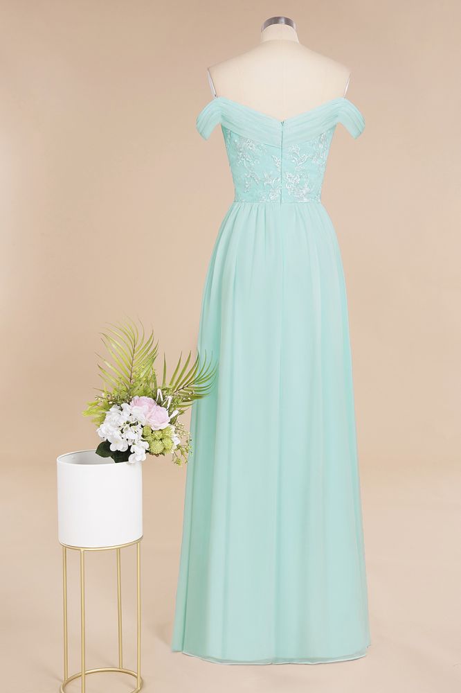 MISSHOW offers Sweetheart Ruffles Simple Prom Dresses Off the Shoulder aline Bridesmaid Dress at a good price from Misshow
