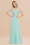MISSHOW offers Sweetheart Ruffles Simple Prom Dresses Off the Shoulder aline Bridesmaid Dress at a good price from Misshow