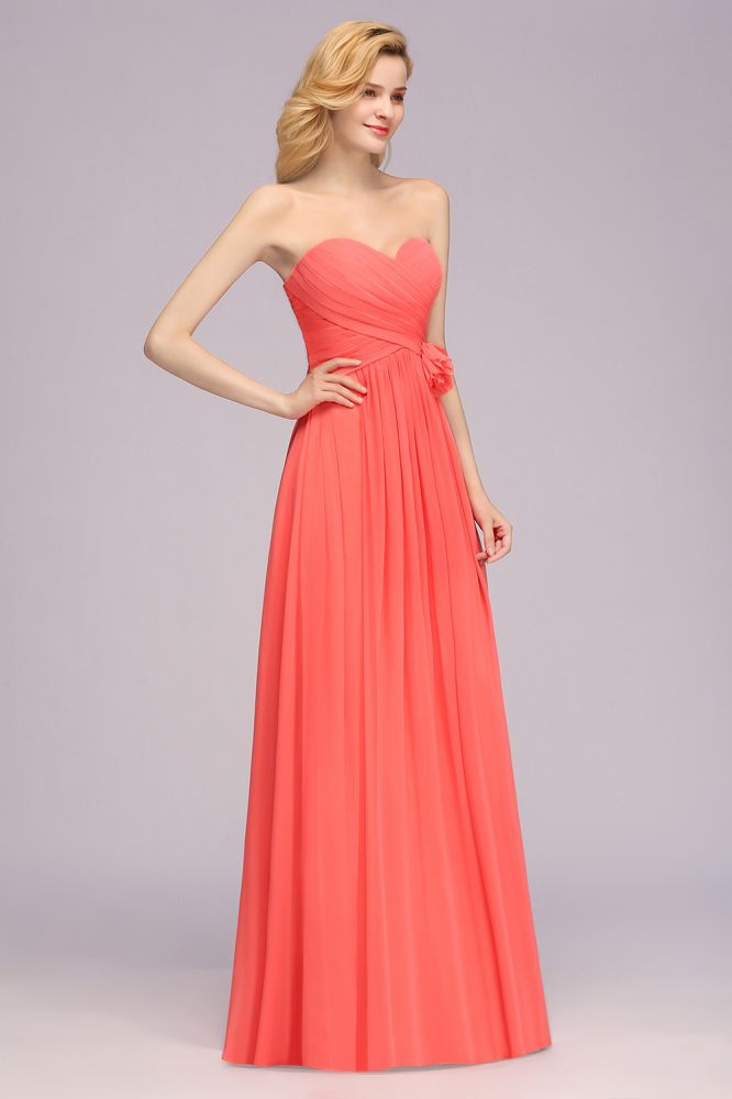 MISSHOW offers Sweetheart Sleeveless Ruffle Evening Swing Dress Chiffon aline Bridesmaid Dress at a good price from Misshow