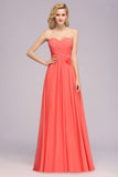 MISSHOW offers Sweetheart Sleeveless Ruffle Evening Swing Dress Chiffon aline Bridesmaid Dress at a good price from Misshow