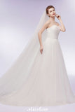 MISSHOW offers Sweetheart Strapless A-line Feathers Tulle Wedding Dresses at a cheap price from White,Ivory, Tulle to A-line Floor-length hem. Stunning yet affordable Sleeveless .