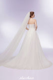 MISSHOW offers Sweetheart Strapless A-line Feathers Tulle Wedding Dresses at a cheap price from White,Ivory, Tulle to A-line Floor-length hem. Stunning yet affordable Sleeveless .